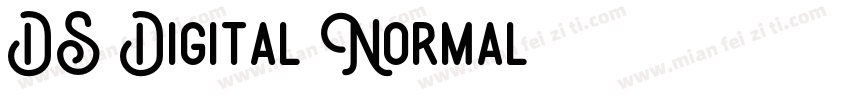 DS Digital Normal字体转换